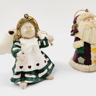 CUTE SANTAS & ANGELS ORNAMENT BUNDLE