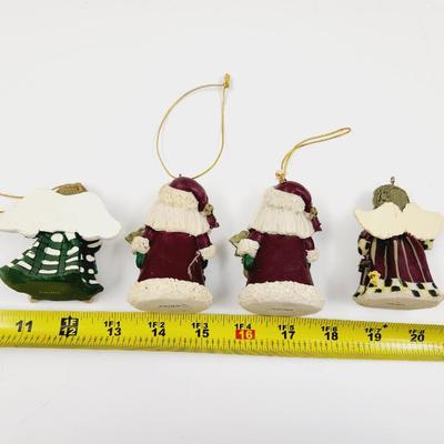 CUTE SANTAS & ANGELS ORNAMENT BUNDLE