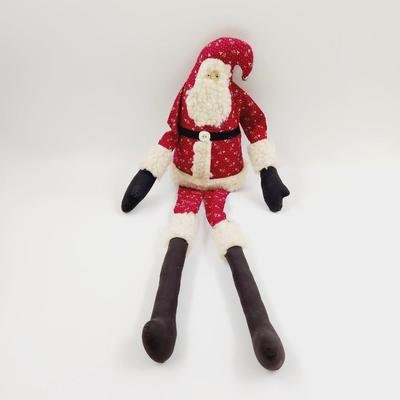 CRAFTY STUFFED SHELF SANTA