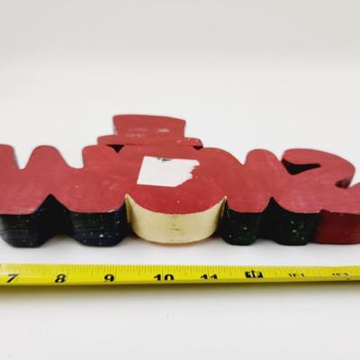 SNOW WOODEN SHELF DECOR