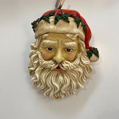 Midwest Imports St. Nick Santa Claus Christmas Holiday Wall Hanging Face Plaque