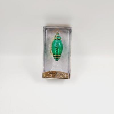 HALLMARK PERFECT HARMONY ETCHED GLASS "PEACE" ORNAMENT