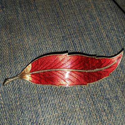 14k Hand Enameled Pin