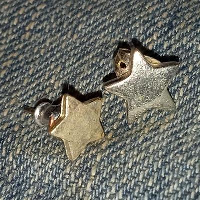 Small Sterling Silver Star Stud Earrings