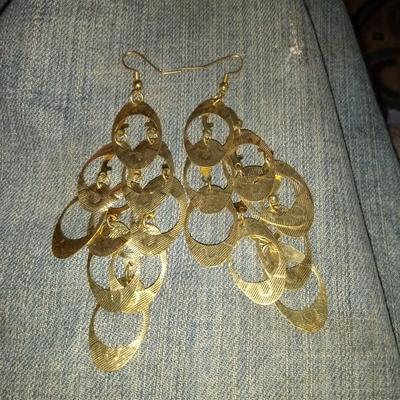 Beautiful Gold Dangle Earrings