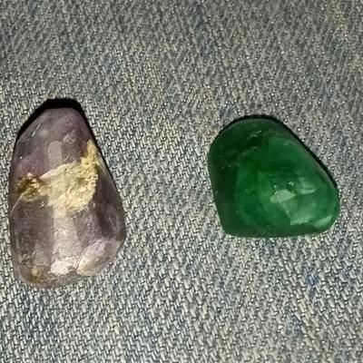 25 ct. Emerald & 38 ct. Raw Ruby