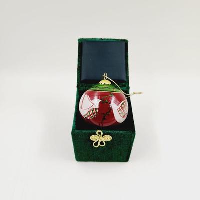 2004 LI BEIN PEACE DOVE GLASS ORNAMENT
