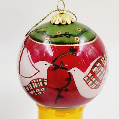 2004 LI BEIN PEACE DOVE GLASS ORNAMENT