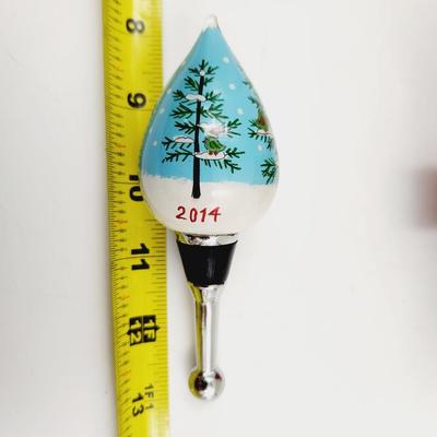 LI BEIN BOTTLE STOPPER 2014 SNOWMAN PLAYING