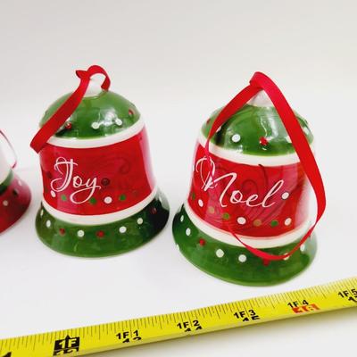 PEACE, LOVE, JOY & NOEL SET OF 4 BELLS
