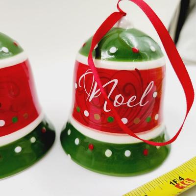 PEACE, LOVE, JOY & NOEL SET OF 4 BELLS