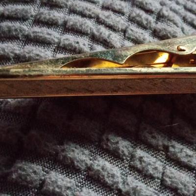 Vintage Gold Toned Tie Clip