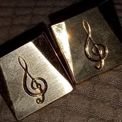 Exquisite Musical Cuff Links