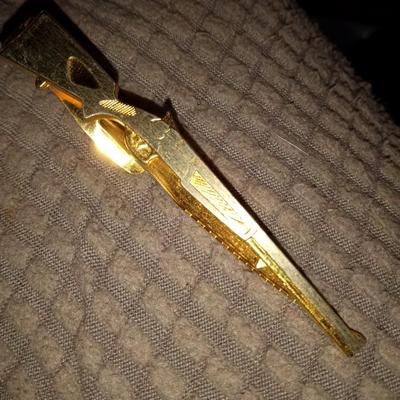 18k Gold Shotgun Tie Clip