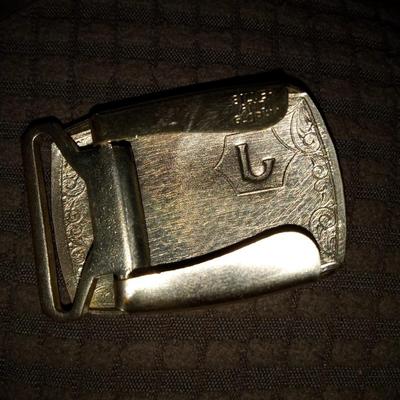 Silver & Glory "J" monogram Belt Buckle