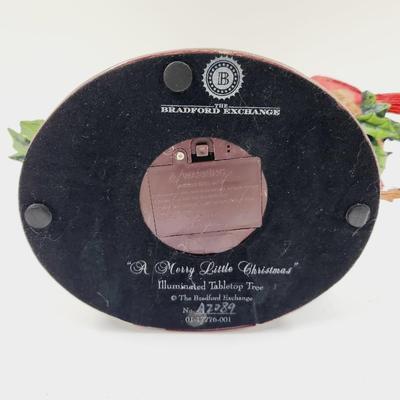 THE BRADFORD EXCHANGE "A MERRY LITTLE CHRISTMAS" TABLE TOP ILLUMINATED TREE