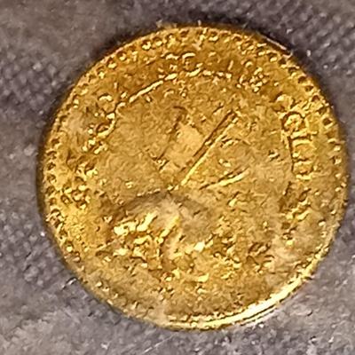 1854 1/2 Dollar California Gold Token
