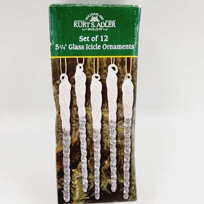 KIRKLAND SET OF 12 - 5.25 INCH ICICLE ORNAMENT