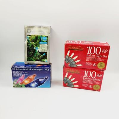 NEW 4 PACK BUNDLE OF CHRISTMAS LIGHTS