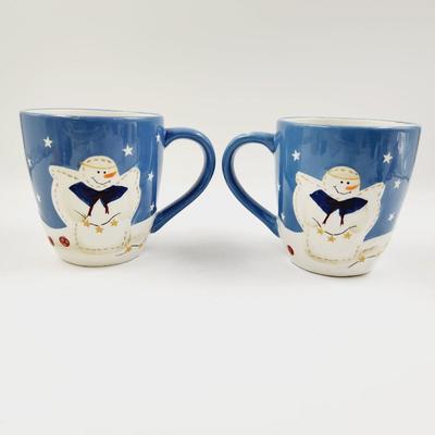 ST NICHOLAS SQUARE DECORATED ANGEL CUP PAIR