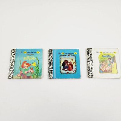 TINY LITTLE GOLDEN BOOKS PRINCESS BOOK BUNDLE 3 PC