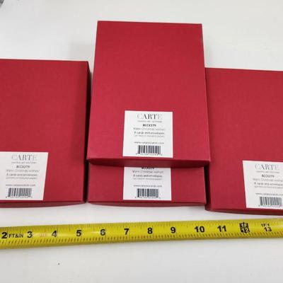 4 PACK OF CAT CHRISTMAS CARDS