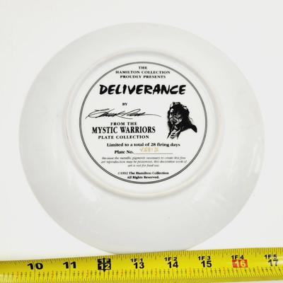 MYSTIC WARRIORS - DELIVERANCE NATIVE AMERICAN COLLECTABLE PLATE