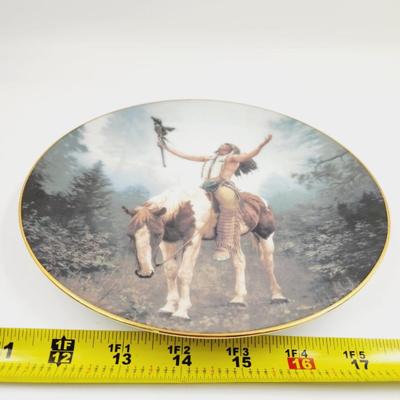 MYSTIC WARRIORS - DELIVERANCE NATIVE AMERICAN COLLECTABLE PLATE