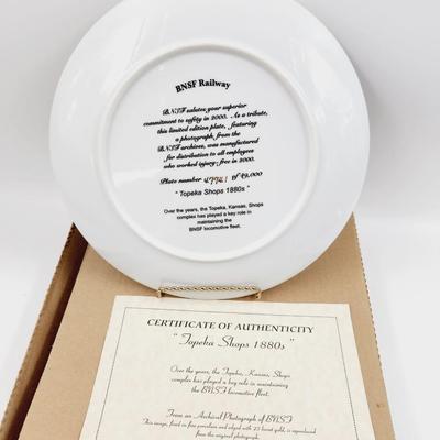 BNSF COLLECTABLE "TOPEKA SHOPS" PLATE