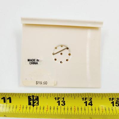 COLDWATER CREEK SILVER & GOLD TONED SLED BROOCH