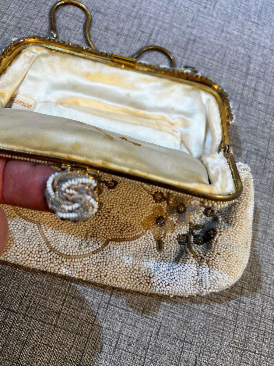 Antique Beaded Purse, made in France