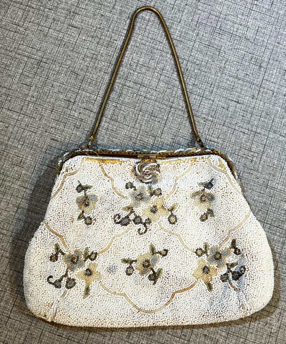Antique Beaded Purse, made in France