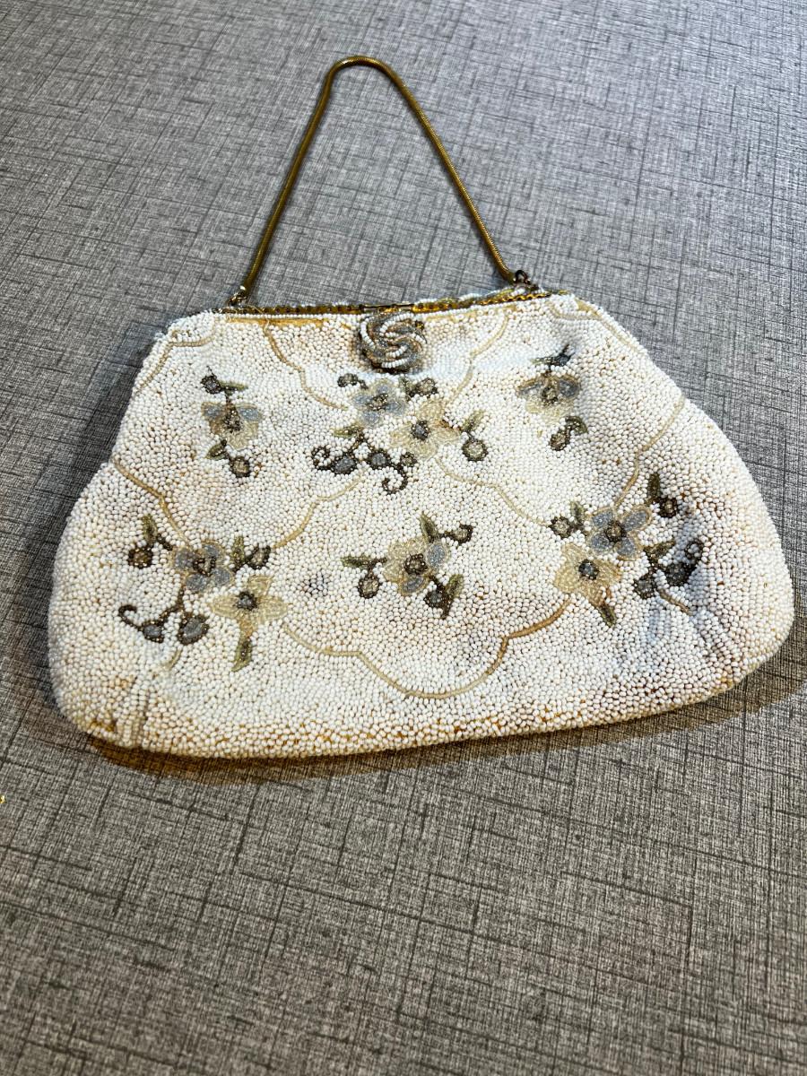 Antique Beaded Purse, made in France