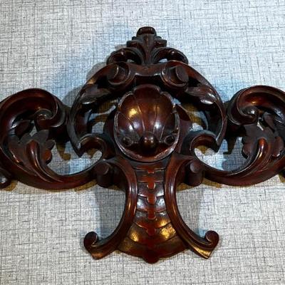 Mahogany Scroll Work, Hand Carved
