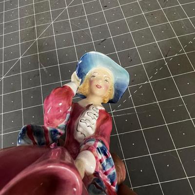 Royal Doulton Top of the Hill Figurine Pink Dress Lady