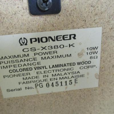 Pioneer CS-X380-K & CS-C180-K Speakers