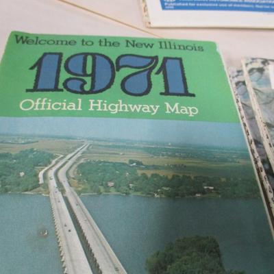 Collection Of Vintage Maps 1950's 1960's 1970's