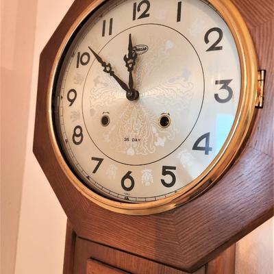 Lot #137 Vintage STELLA Wall Clock - good working condition