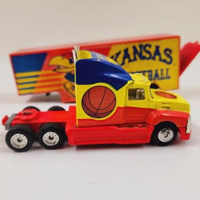 KANSAS KU JAYHAWKS BASKETBALL SEMI TRUCK COLLECTABLE 1:80 SCALE