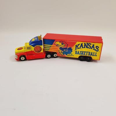 KANSAS KU JAYHAWKS BASKETBALL SEMI TRUCK COLLECTABLE 1:80 SCALE