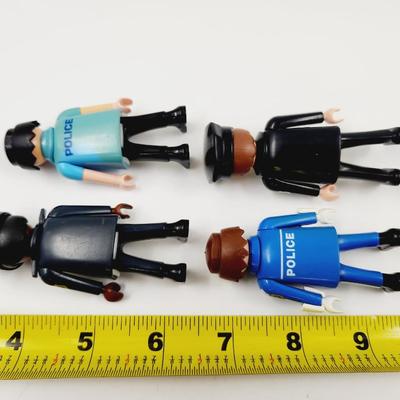 PLAYMOBIL POLICE FIGURINES 4 PC