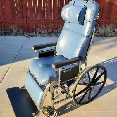 Invacare HTR 5500 Tilt/Recline Wheelchair With Attachments