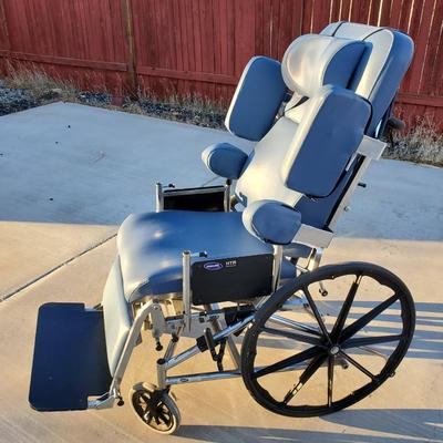 Invacare HTR 5500 Tilt/Recline Wheelchair With Attachments