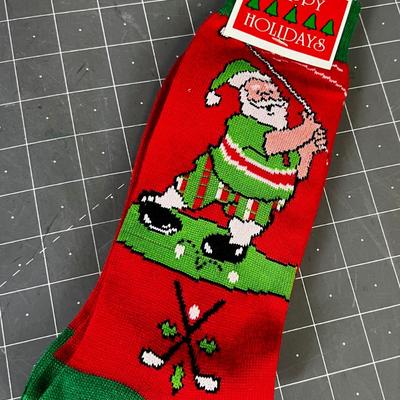 Santa Claus Golf Socks 