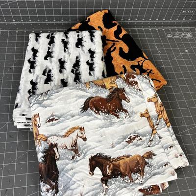 Horsey Fabric!  3 kinds