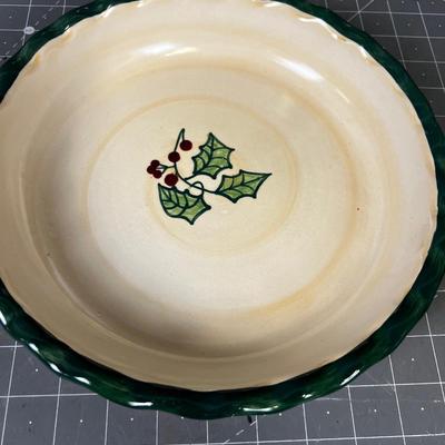 Pie Plates; Ceramic and Clear