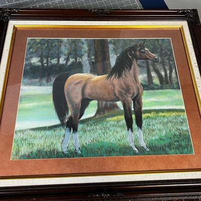 Pastel Drawing of a horse by Frey 