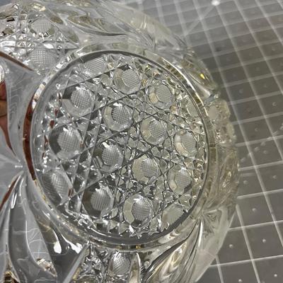 Cut Glass Crystal Serving Bowl  