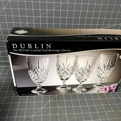 Crystal DUBLIN Ice Beverage Glasses 