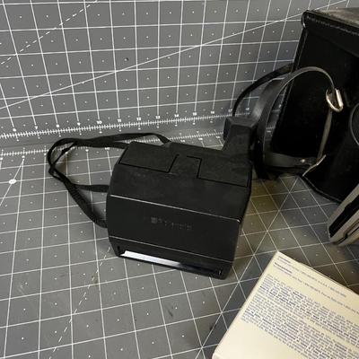 2 Polaroid Camera, Film, Case 
